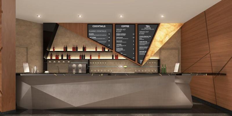 Hotel Tryp By Wyndham Dubái Exterior foto Interior design of the bar