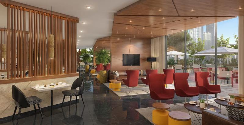 Hotel Tryp By Wyndham Dubái Exterior foto The hotel's lobby